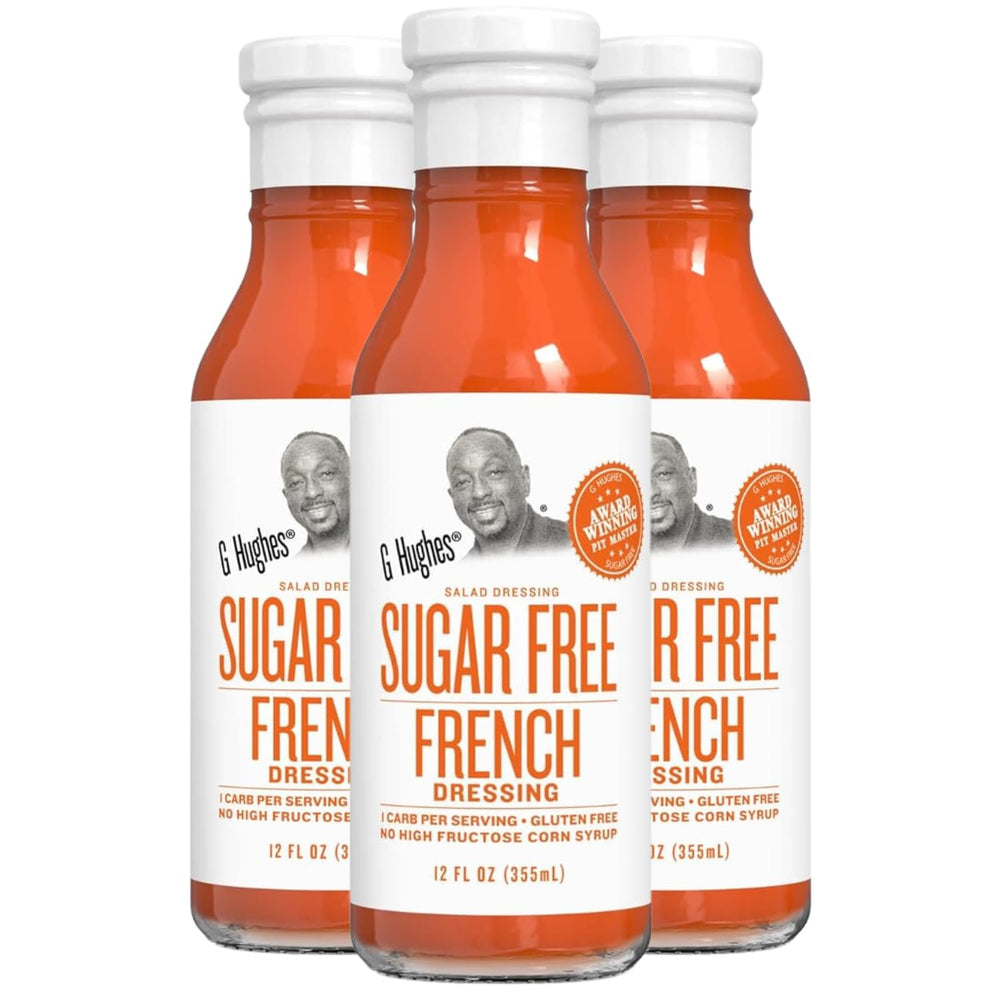 G Hughes front packaging showing three bottles and clear product benefit