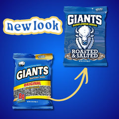 GIANTS open resealable bag demonstrating freshness retention and easy access