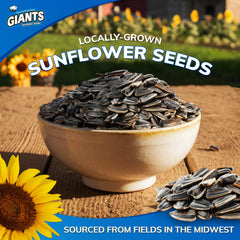 GIANTS close-up of dill pickle seeds highlighting seasoning and crunch