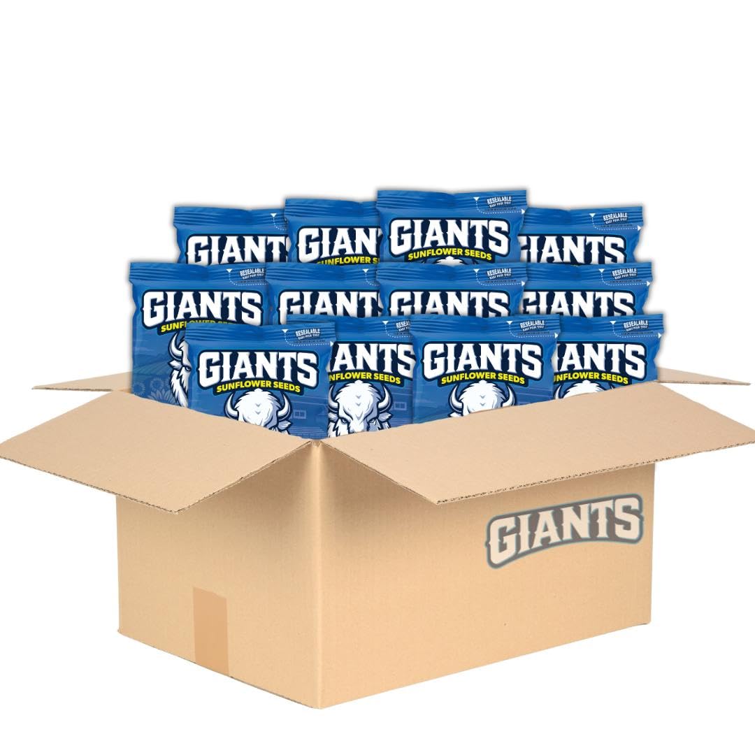 GIANTS front packaging showing resealable 5.75 oz bag and branding benefit convenience