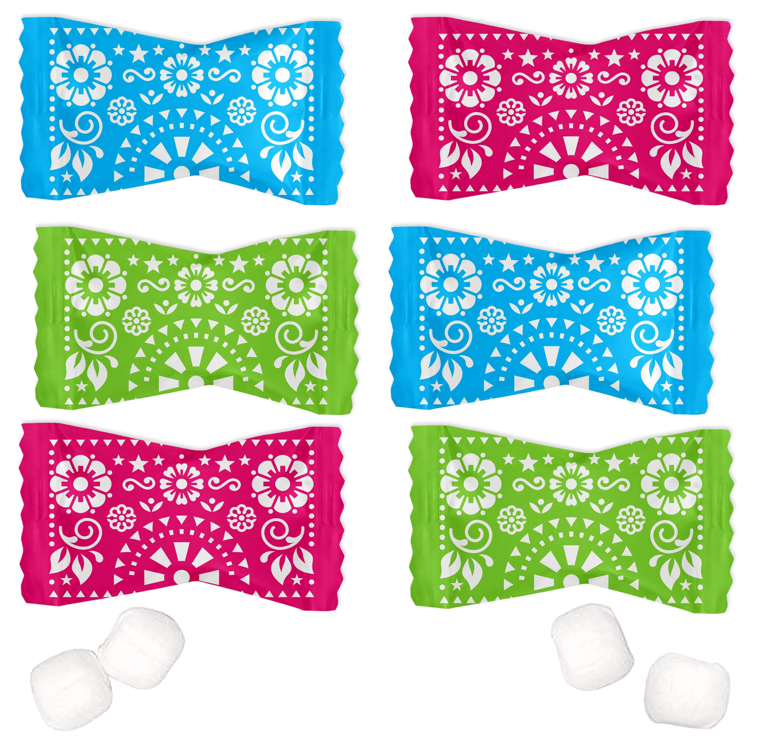 Gift Boutique front packaging showing colorful fiesta wrappers and 100-count benefit