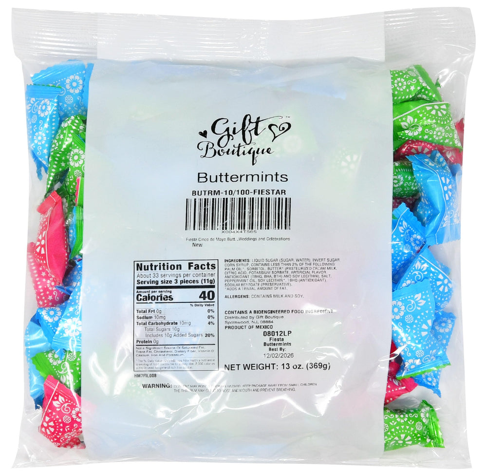 Gift Boutique mints on a fiesta-style party table enhancing themed décor