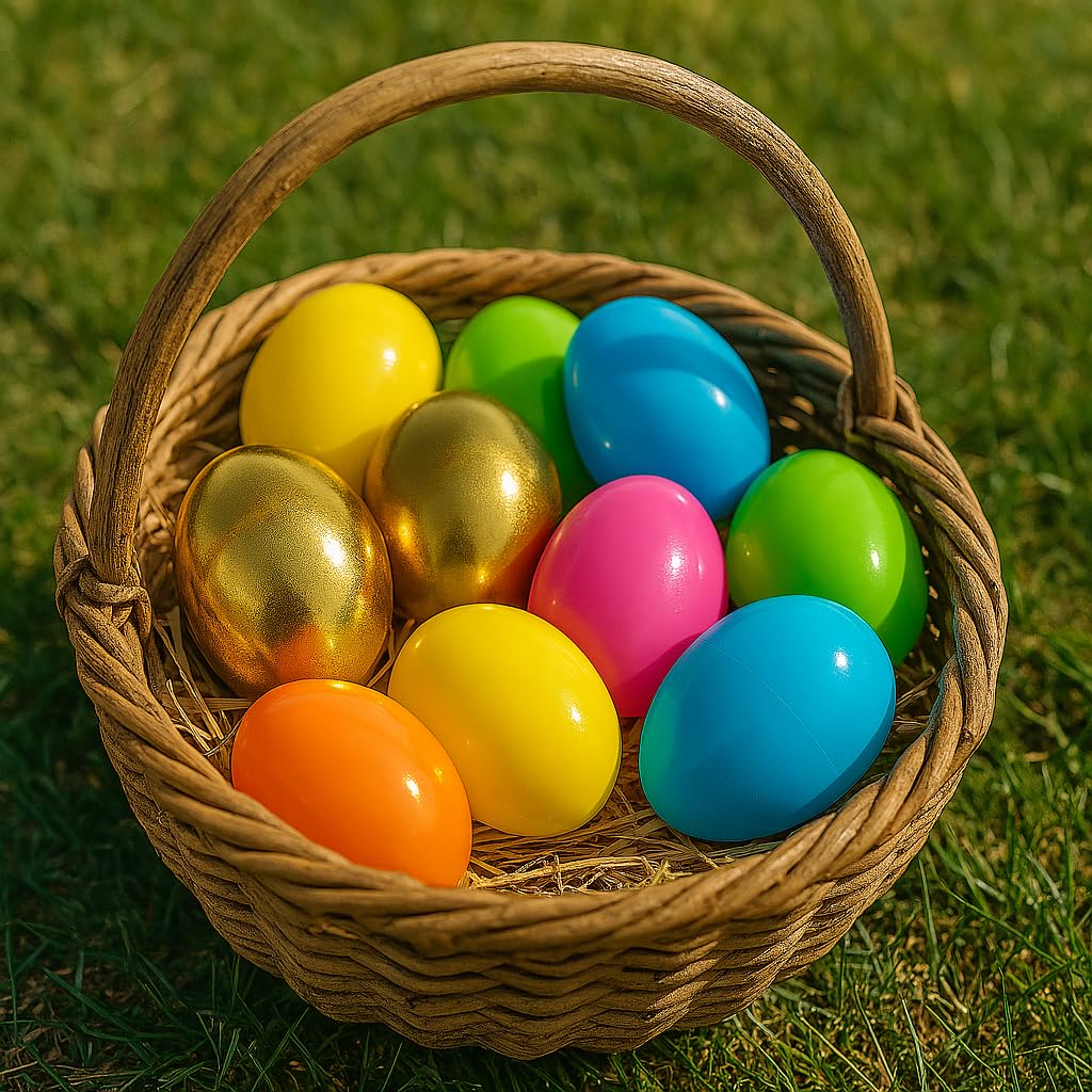 GiftExpress eggs arranged as a centerpiece showing decorative shimmer benefit