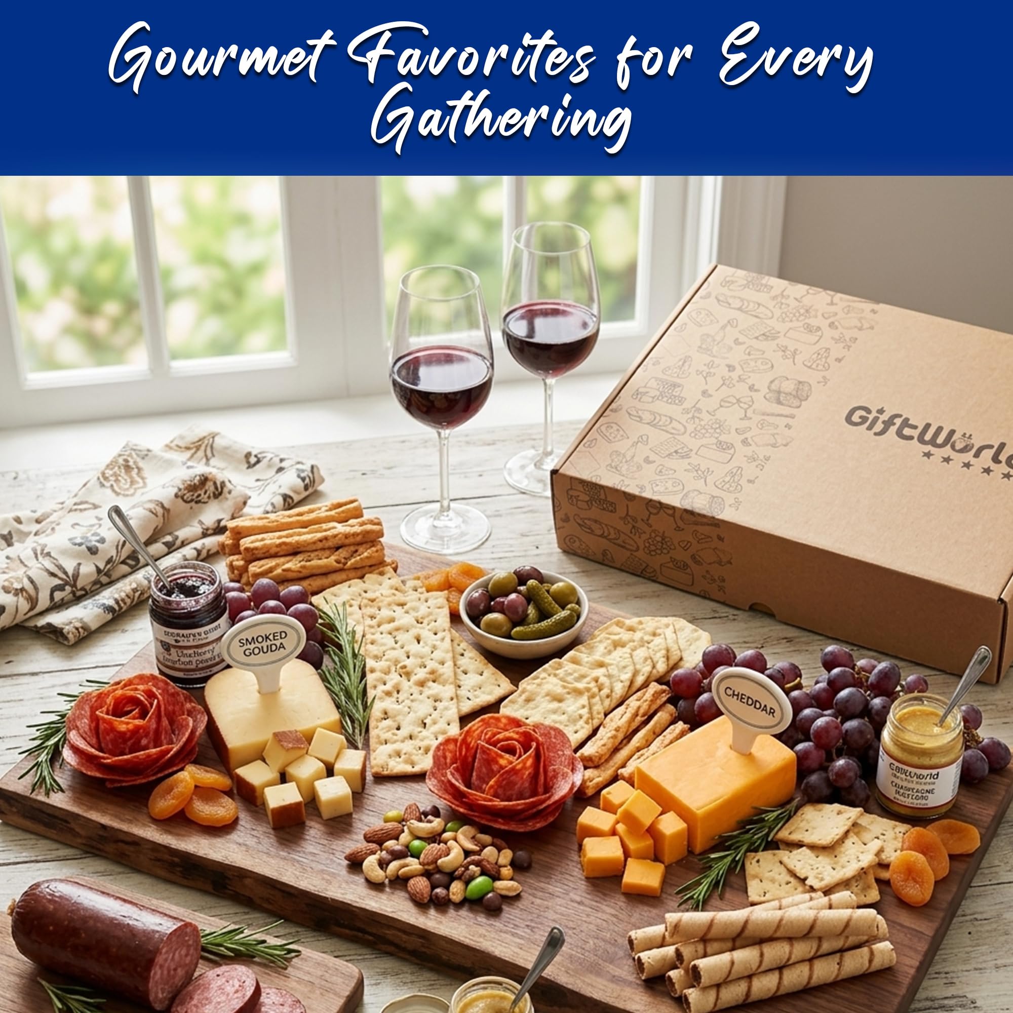 GiftWorld basket held in hands to demonstrate size and gifting scale
