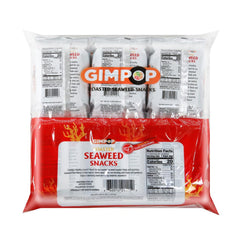 Gim Pop close-up of roasted seaweed texture highlighting crispness and bold seasoning