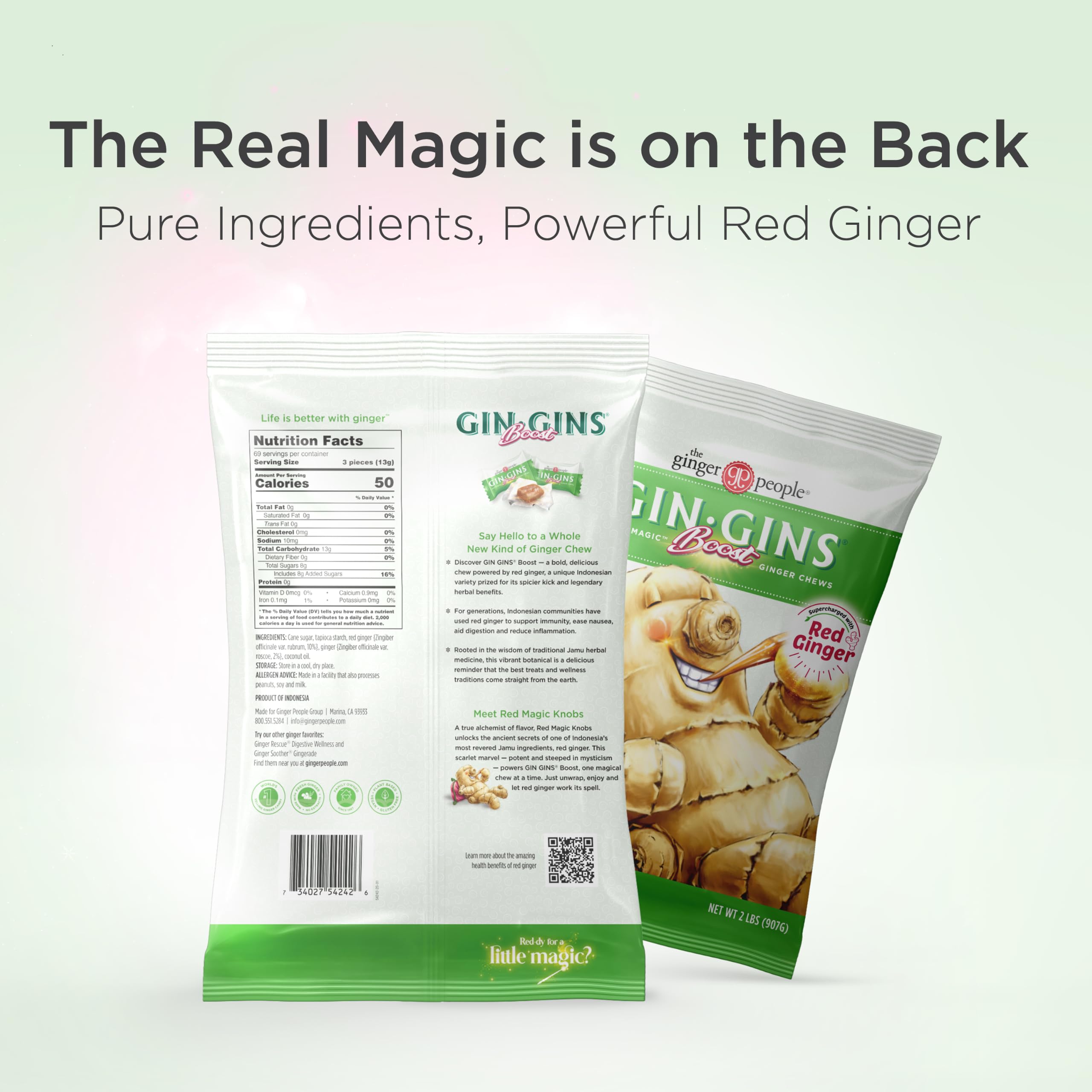 Red ginger roots at a small farm where The Ginger People sources ingredients for bold flavor
