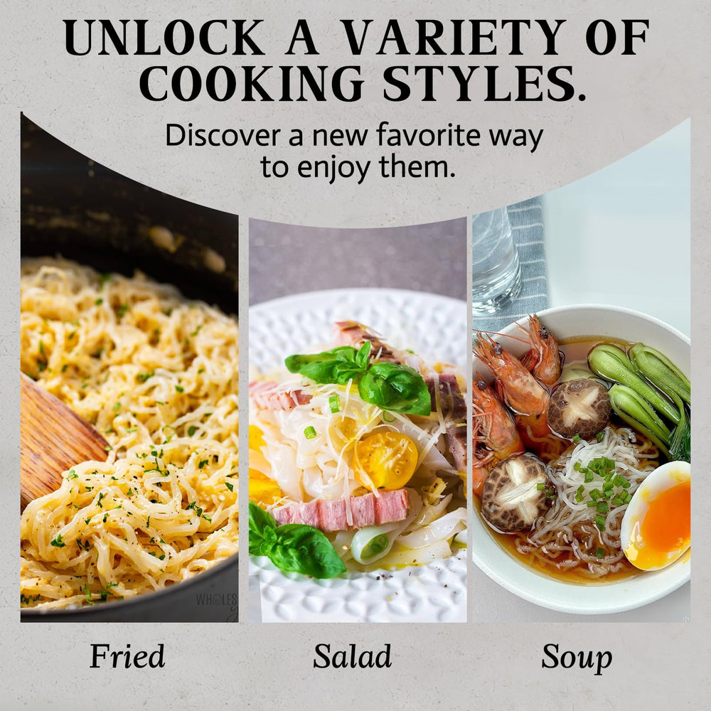 Ginoffy prepared noodle bowl offering a low-calorie dinner option