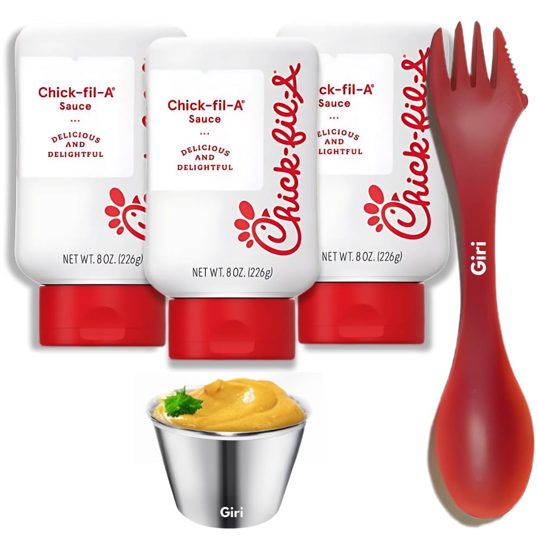 Giri chikfila front packaging three 8 oz bottles showing convenience and portion control