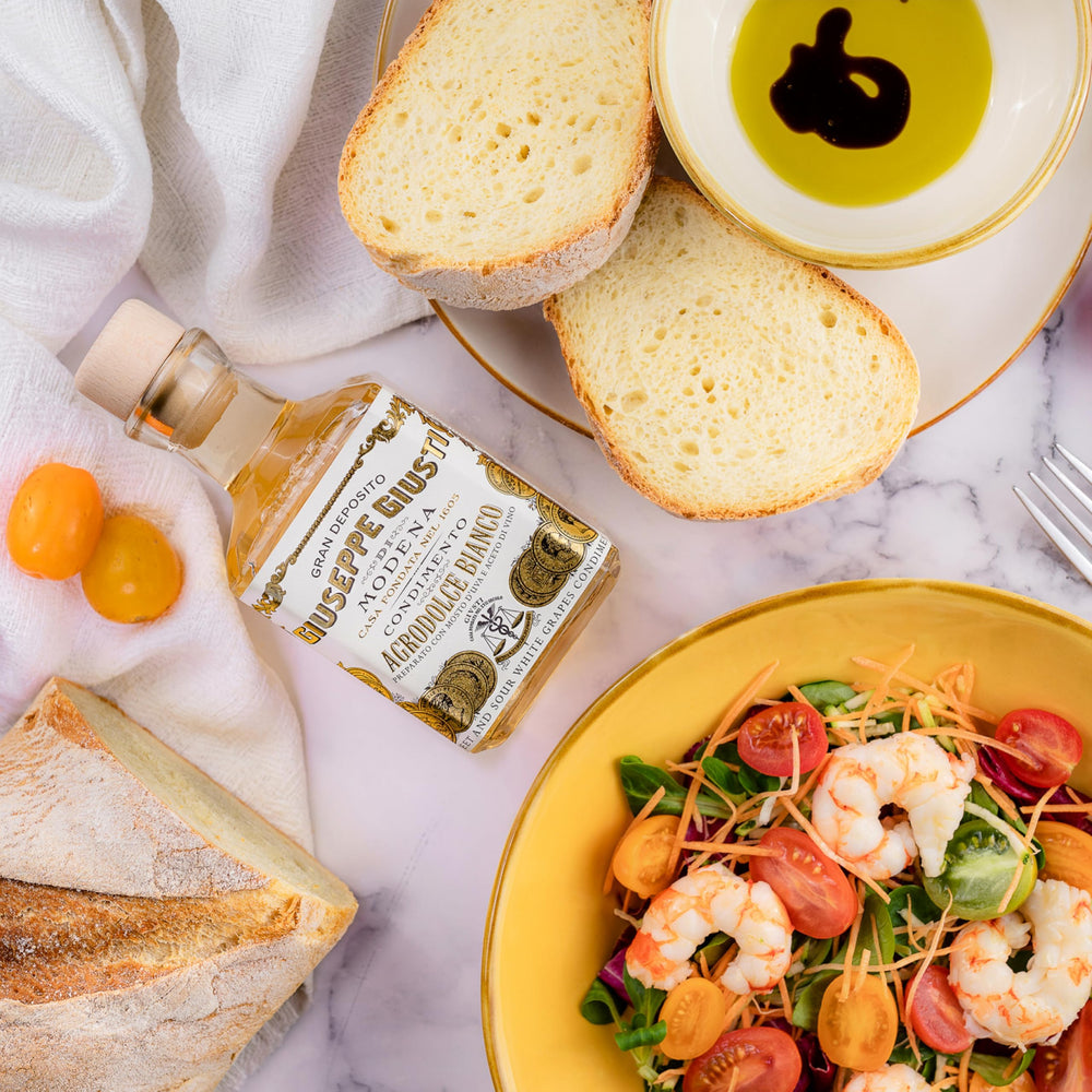 Giusti grape must and white wine vinegar ingredients showing authentic craft benefit