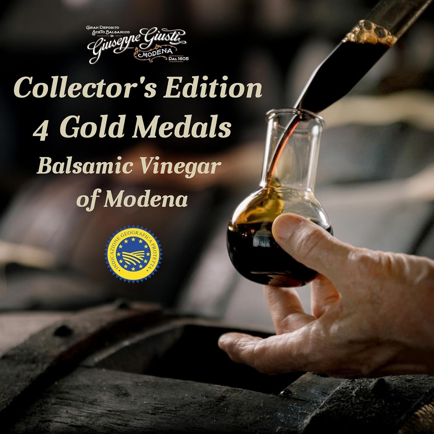 Giusti aging casks highlighting traditional maturation and depth benefit