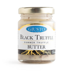 Giusto Sapore front jar showing premium truffle butter benefit of elegant presentation