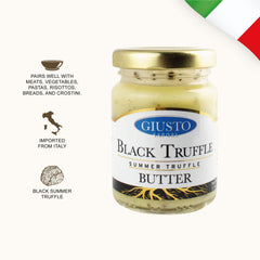 Giusto Sapore label close-up showing origin and quality benefit