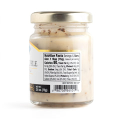 Giusto Sapore open jar with creamy butter texture highlighting spreadability benefit