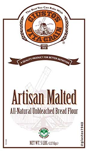 Giusto's Vita-Grain flour pouring to show fine texture and consistent milling benefit