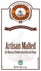 Giusto's Vita-Grain flour pouring to show fine texture and consistent milling benefit