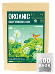 GLDNT front packaging showing 100 count and organic label for clear product identification
