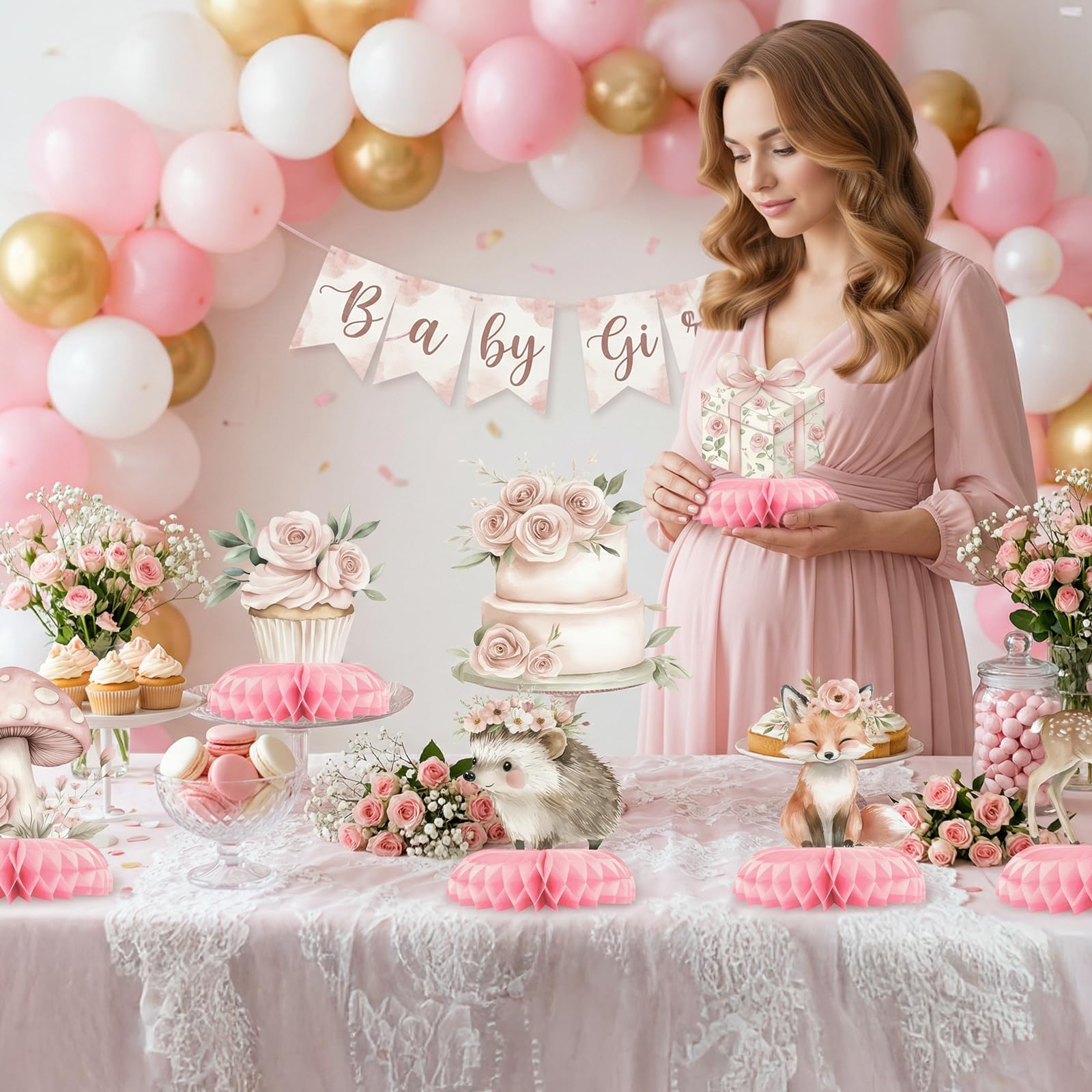 Glezo centerpiece used as nursery shelf decor offering a sweet keepsake and gentle aesthetics