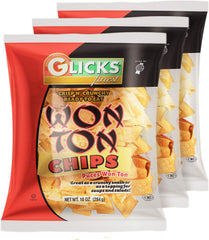 Glicks front packaging showing 10oz three-pack and easy snacking convenience
