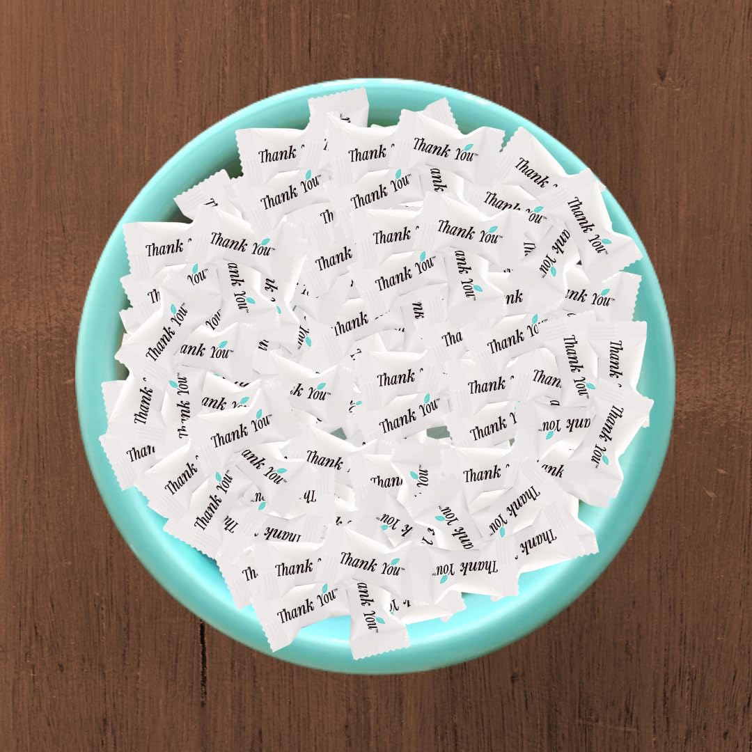 GLOBAL BASICS bowl of wrapped mints on reception desk offering hygienic treats