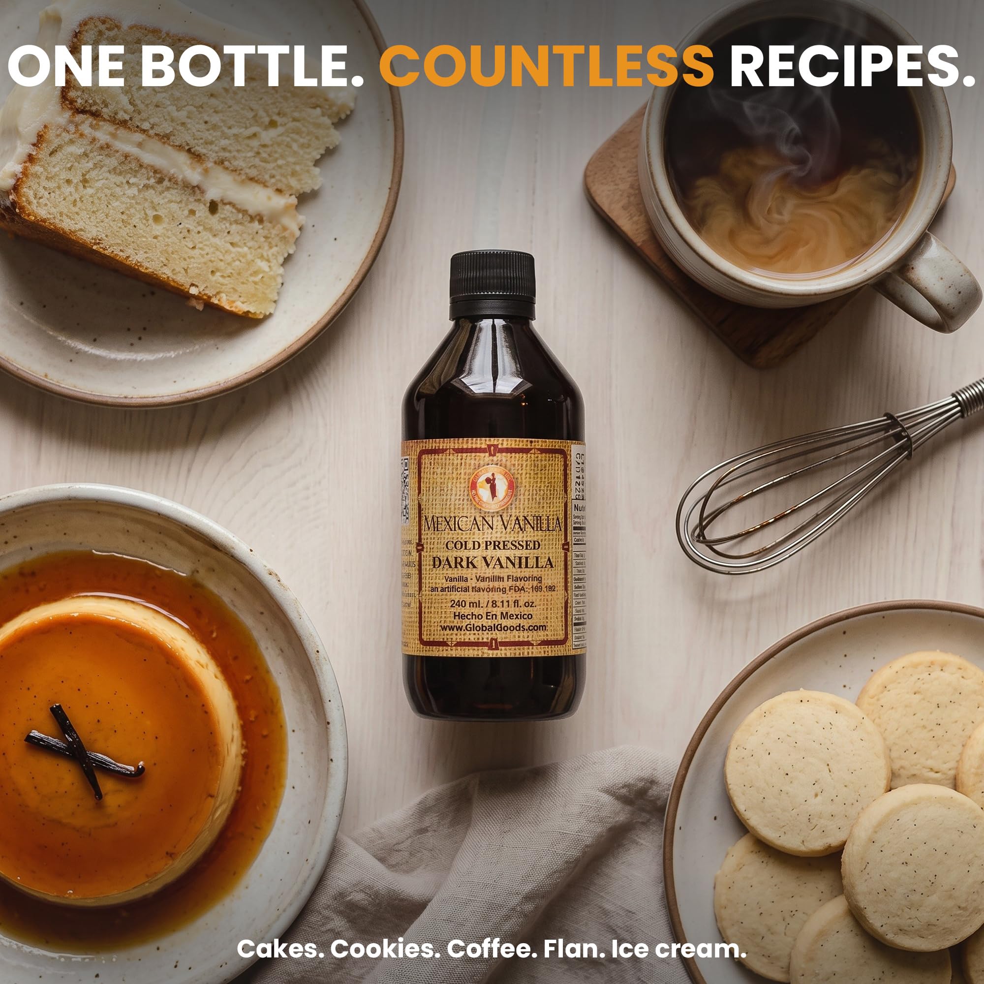 Global Goods vanilla mixed into cupcake batter demonstrating stronger vanilla aroma