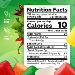 Global Gumball zip bag detail highlighting resealable closure and easy storage benefit