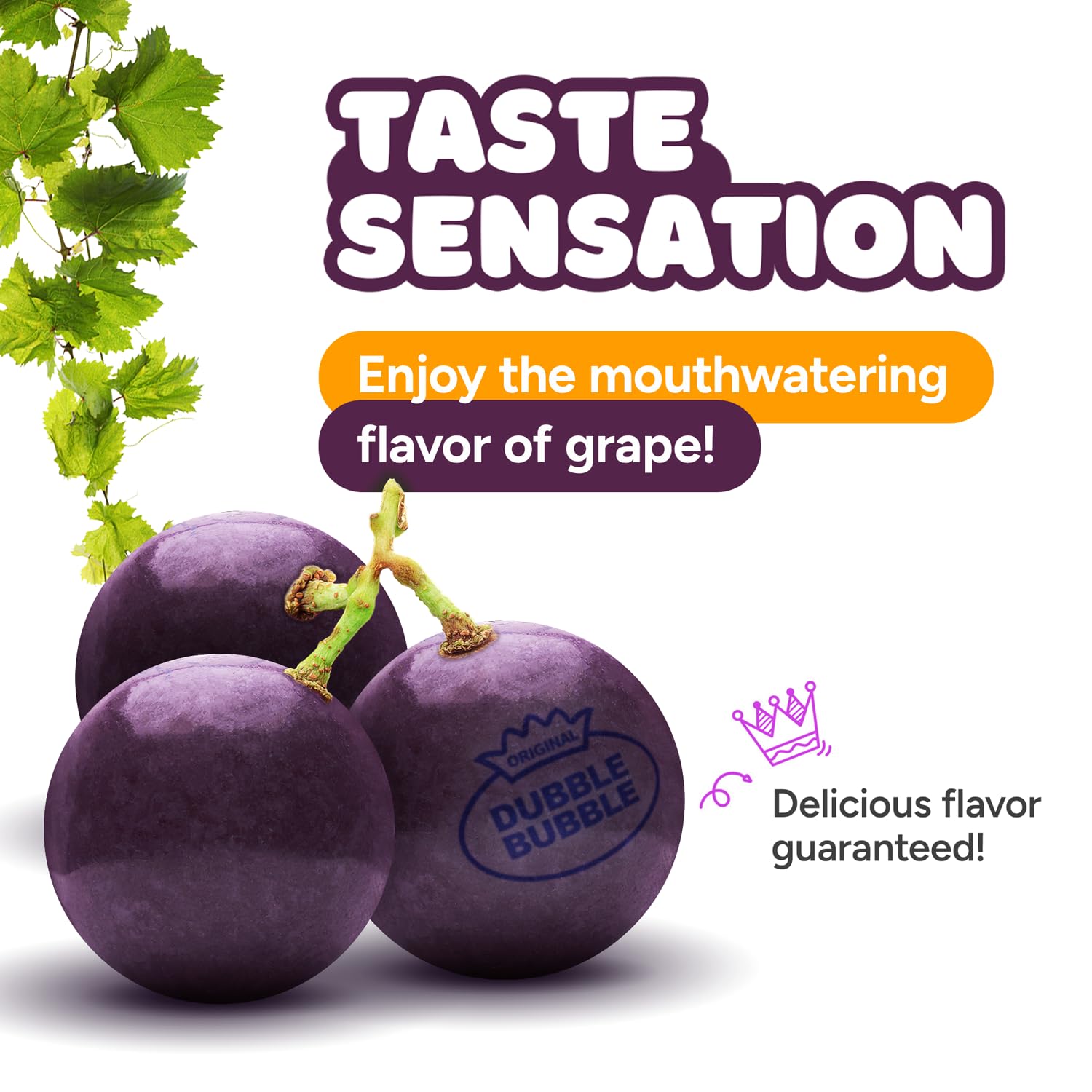 Global Gumball pile top view highlighting vibrant purple color to attract guests