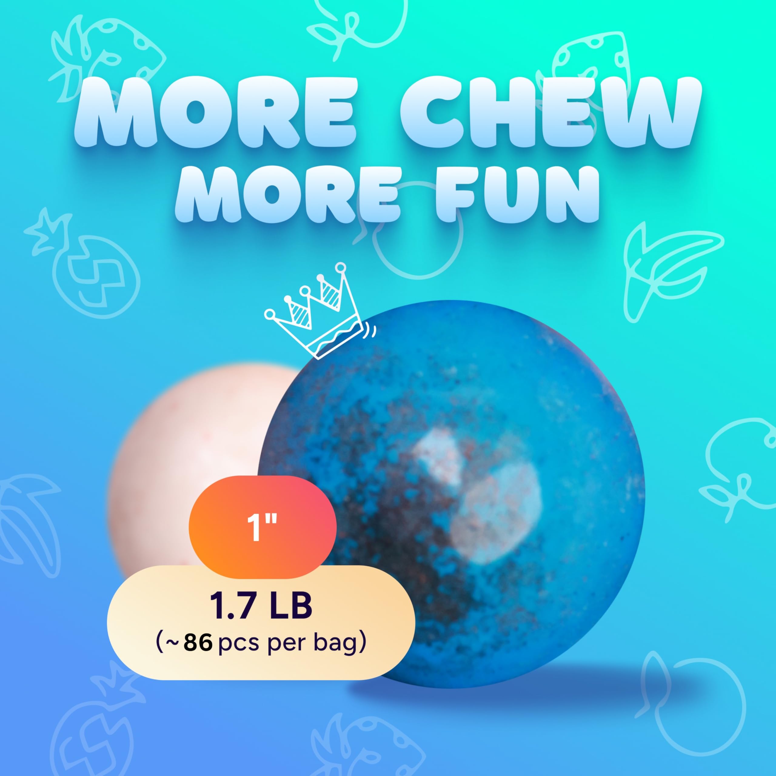 Global Gumball next to quarter illustrating 1 inch size and machine compatibility