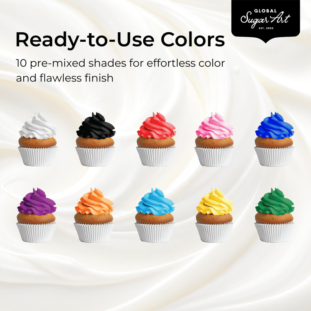 Global Sugar Art spread on cake showing smooth finish benefit