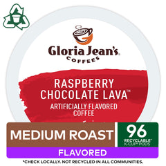 Gloria Jean's brewed cup viewed from above showing rich color and aroma