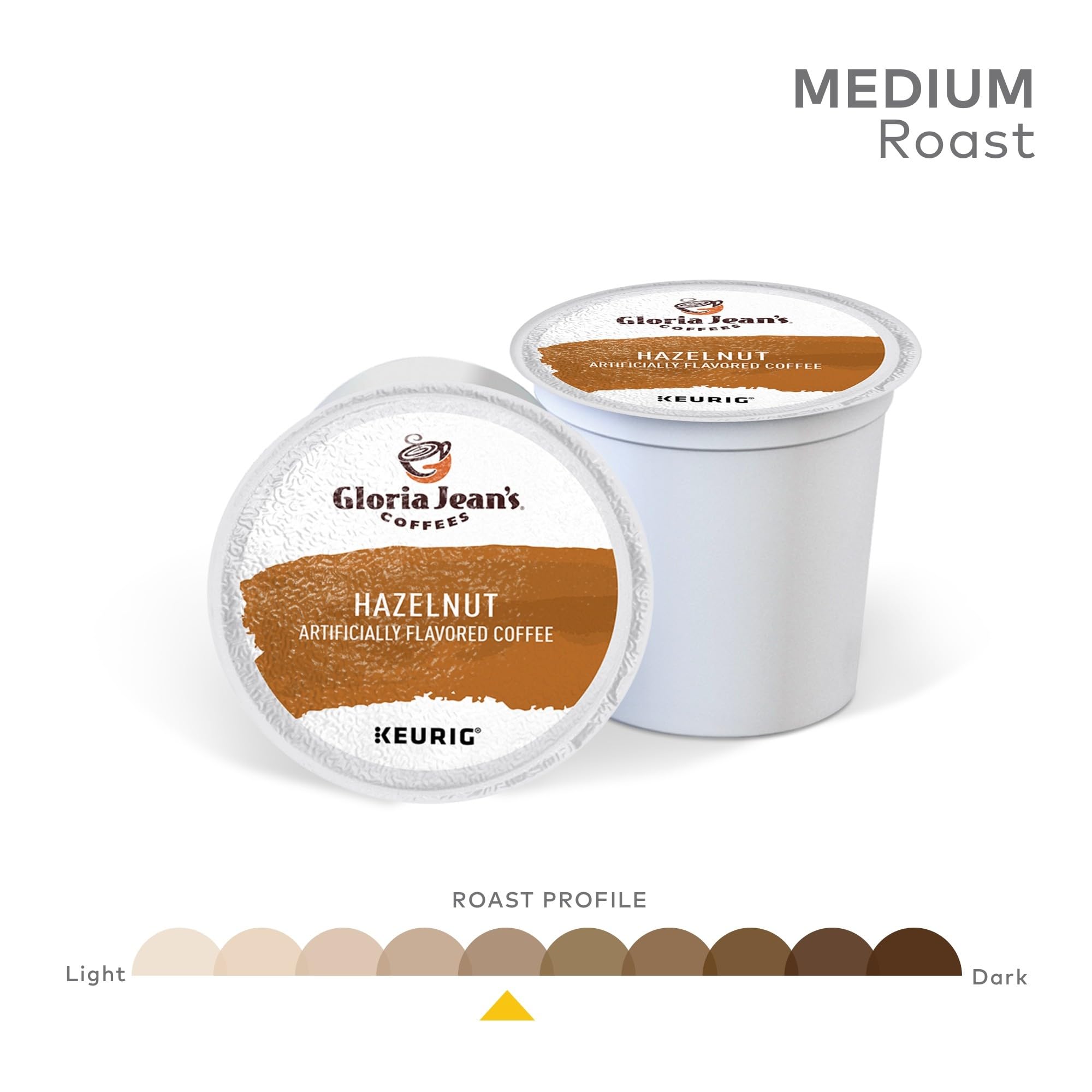 Gloria Jean's brewed hazelnut cup showcasing smooth crema and aroma