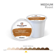 Gloria Jean's brewed hazelnut cup showcasing smooth crema and aroma