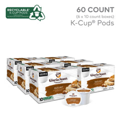 Gloria Jean's K-Cup pod close-up showing pod design and convenience