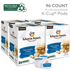 gloria jean's K-Cup pod close-up showing seal and quality