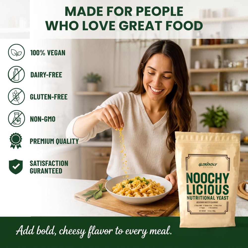 Gloriously Vegan lifestyle kitchen scene showing easy cooking and flavor