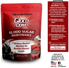 GLUCODOWN powder texture closeup highlighting fine blend for easy mixing