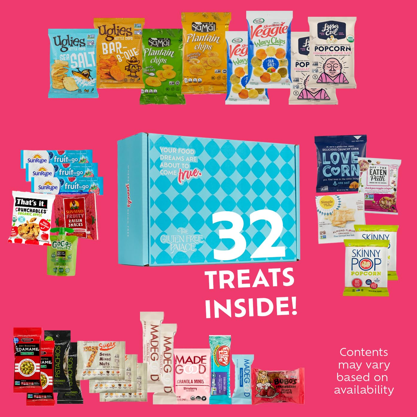 Gluten Free Palace assorted snack spread highlighting variety and easy sharing