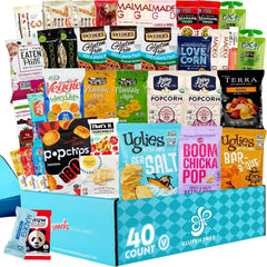 Gluten Free Palace front view of full 40-count gift basket showing variety and convenience