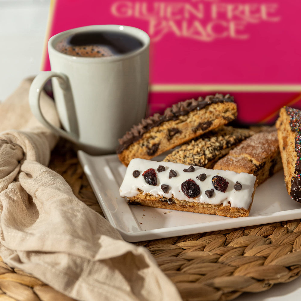 GLUTEN FREE PALACE product label and ingredient list highlighting gluten-free reassurance
