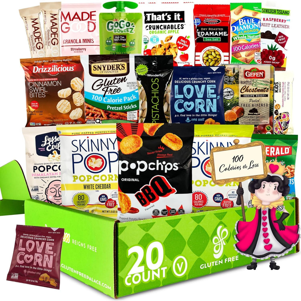 Gluten Free Palace front packaging showing 20-count variety and branding for gifting
