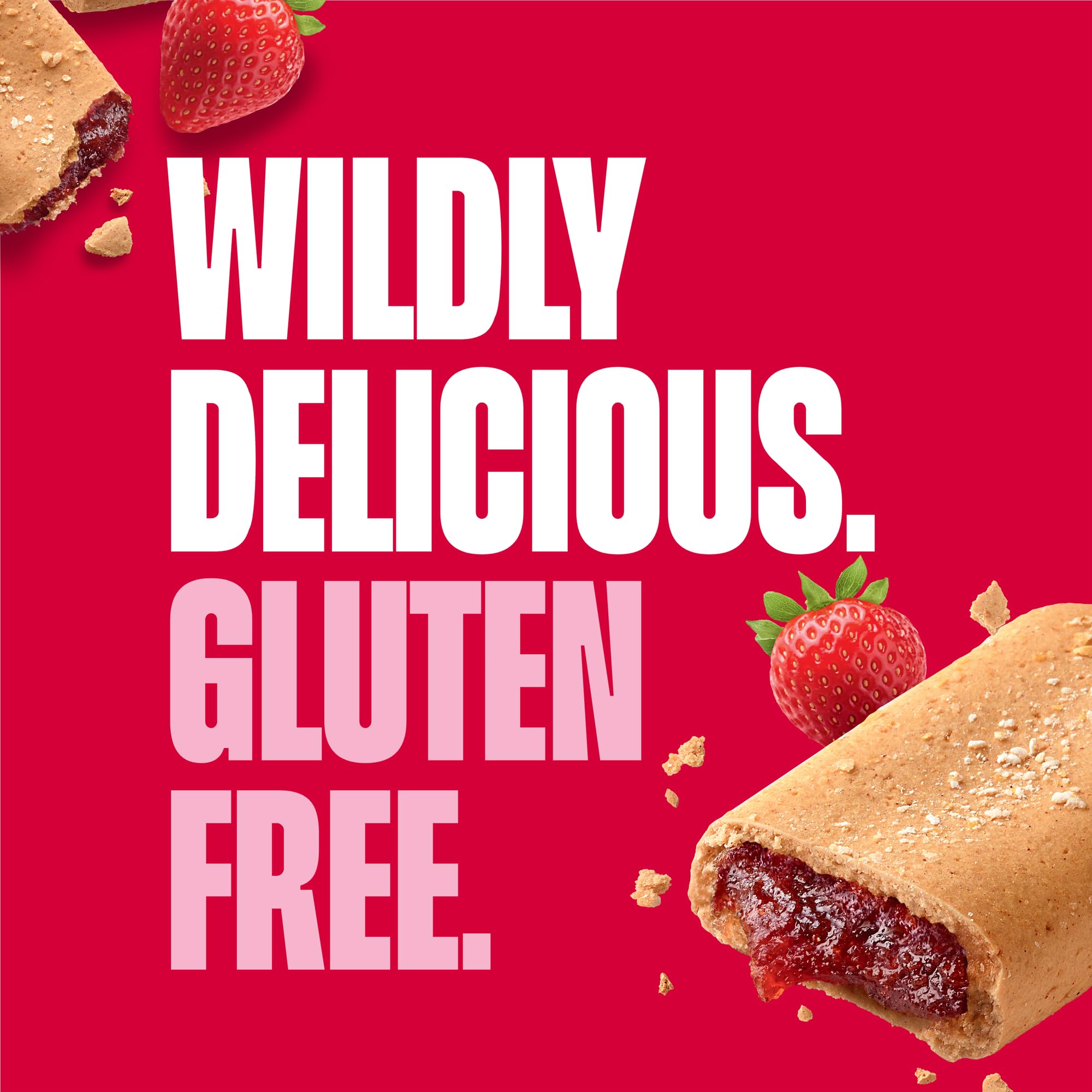 Glutino unwrapped bar close-up highlighting soft baked texture