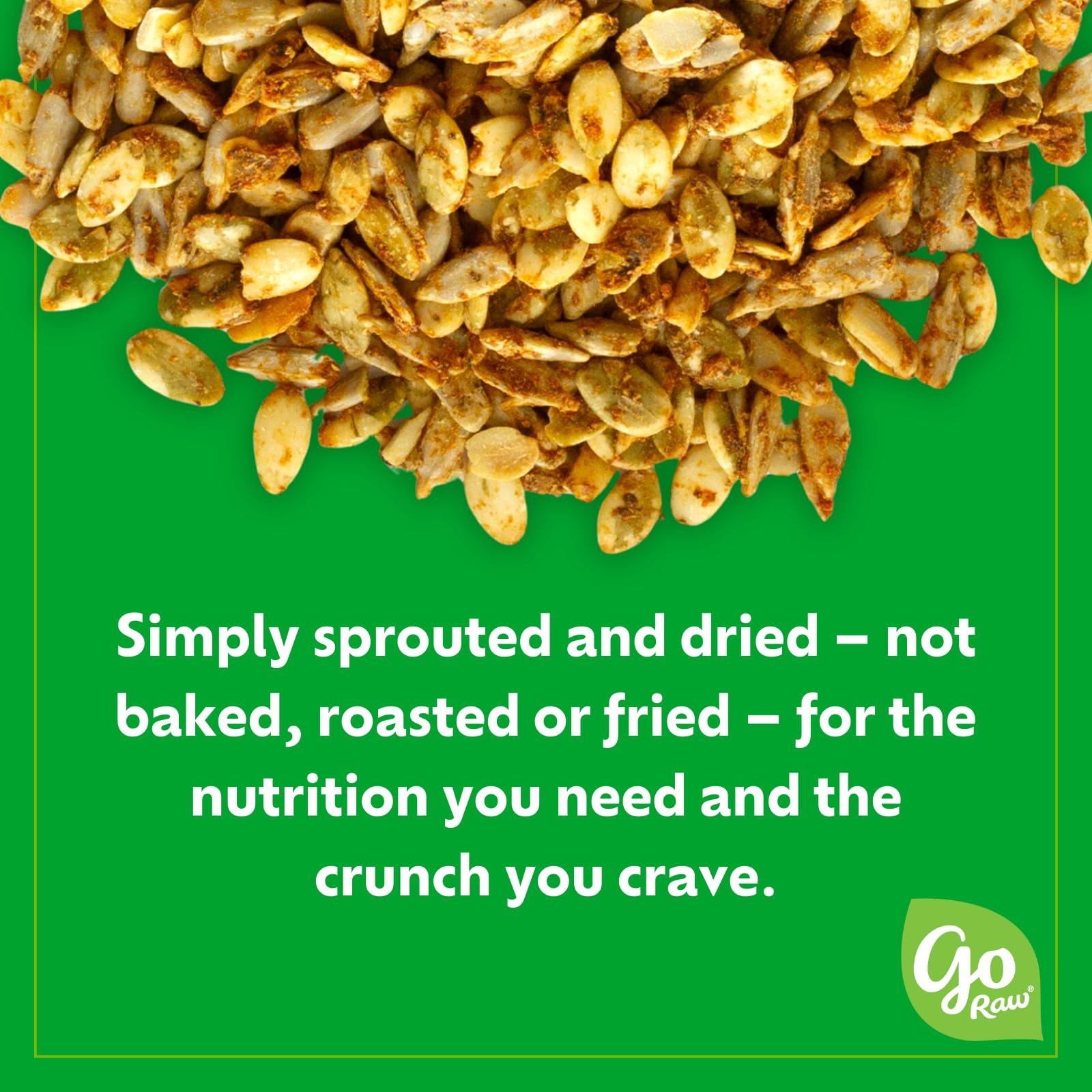 go Raw nutrition label closeup highlighting protein and organic info