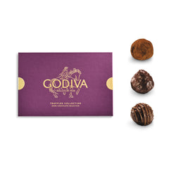 Godiva close-up of truffle ganache cutaway showing smooth center benefit