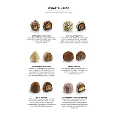 Godiva open display of 24 truffles showing variety and premium presentation
