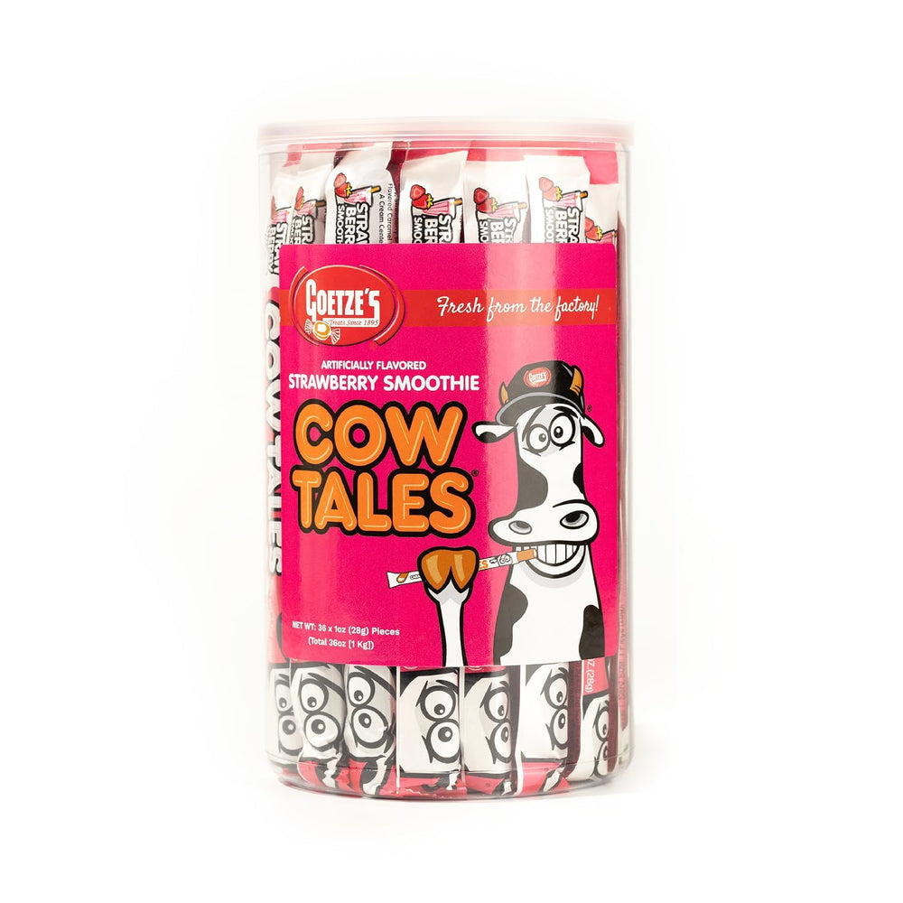 Goetze's canister front label showing product and freshness benefits