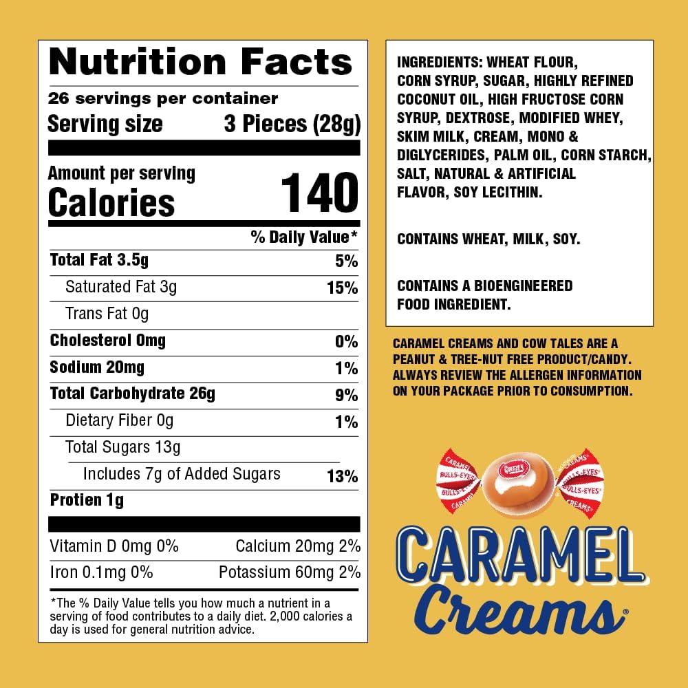 Goetze's unwrapped caramel close-up displaying chewable texture and fresh appeal