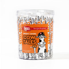 Goetze's canister front view showing 72-count label and purchase benefit