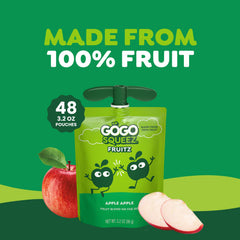 GoGo squeeZ cap and straw detail showing easy-open, no-mess design