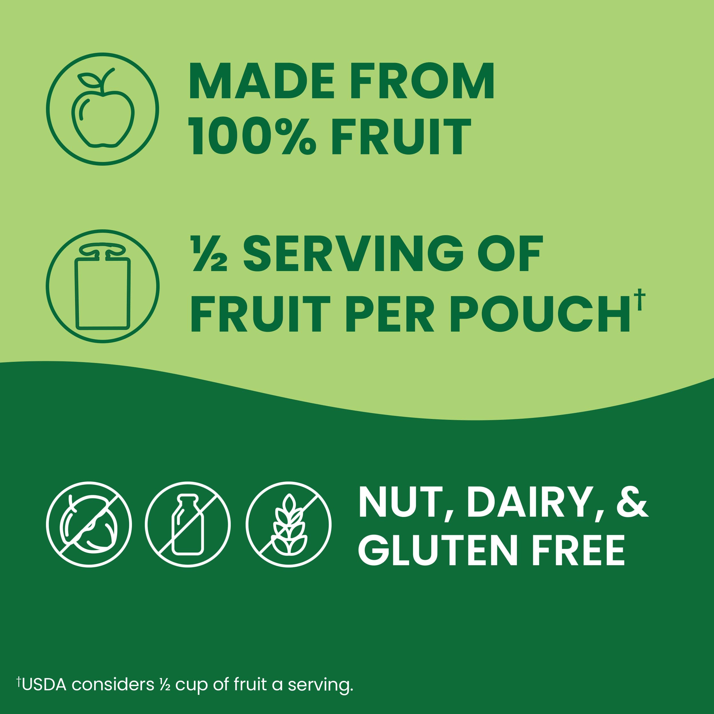 GoGo squeeZ close-up of smooth apple banana puree highlighting natural texture