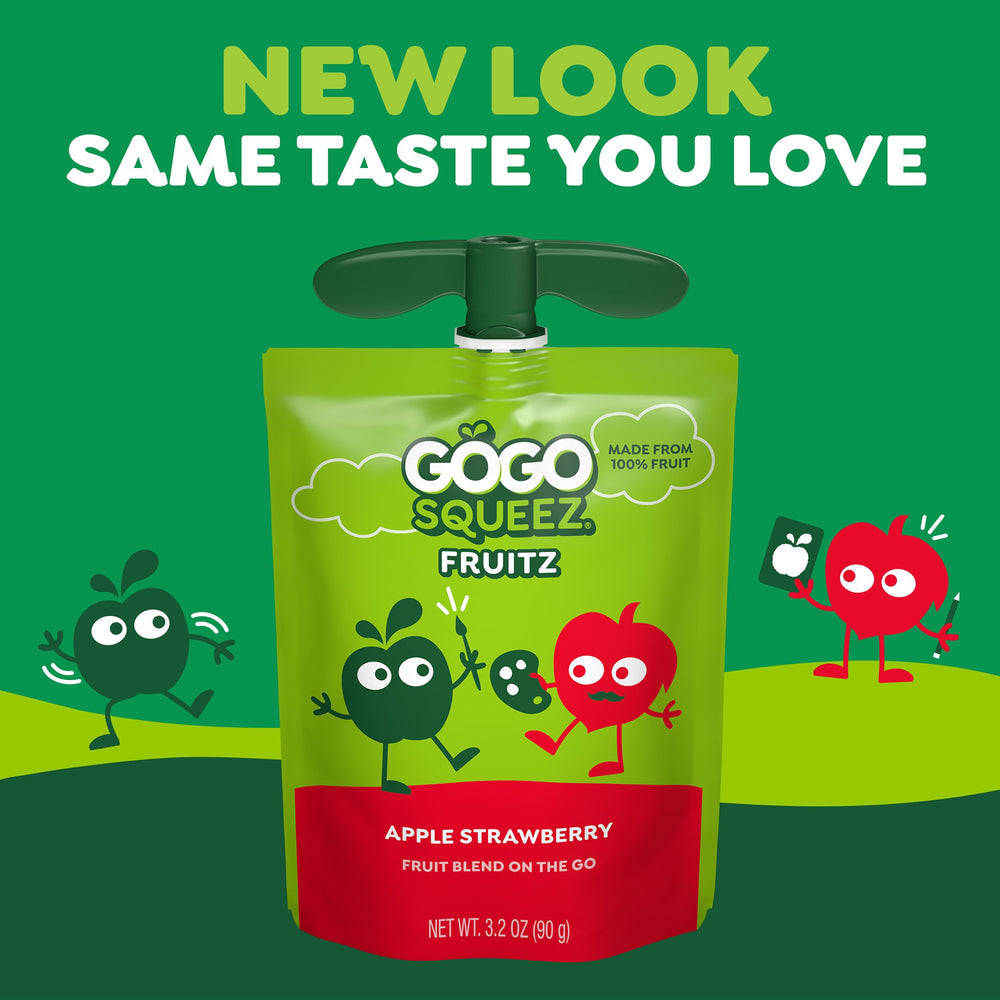 GoGo squeeZ pouch close-up of cap and built-in straw for easy use