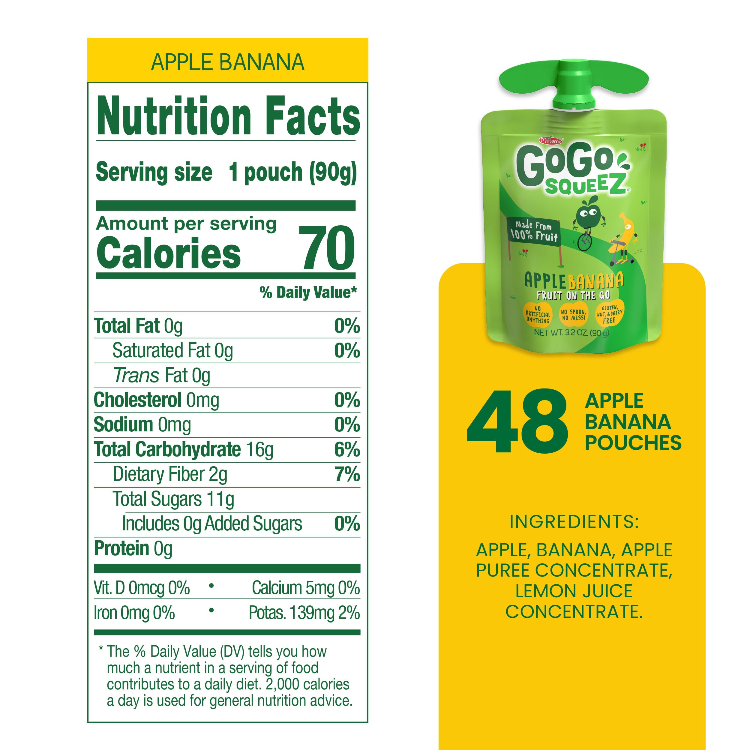 GoGo squeeZ pouch inside a child’s lunchbox demonstrating convenient portability